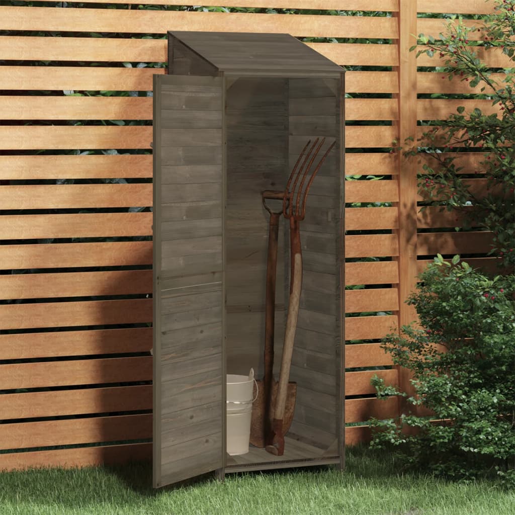 VidaXL Gartenhaus 55x52x174,5 cm Festkiefer -Holz -Anthrazit -gelöscht