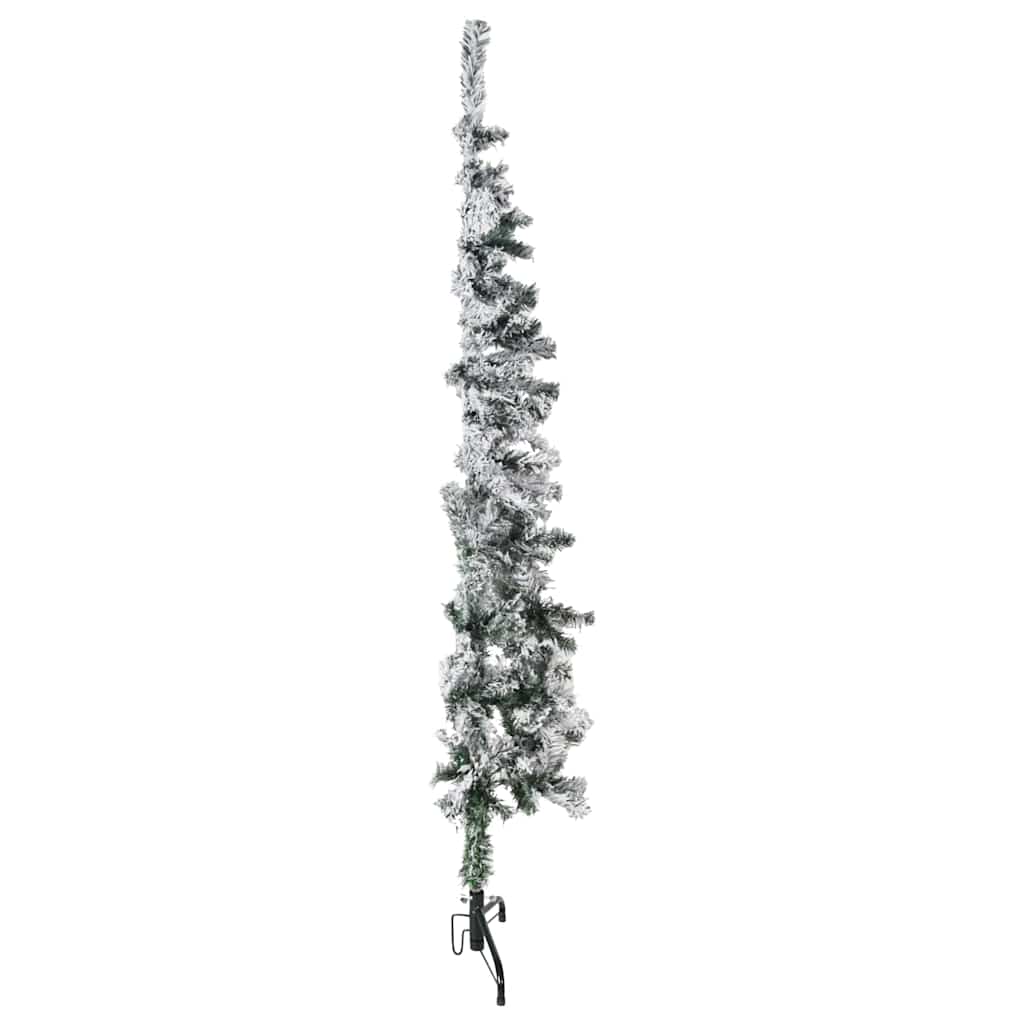 VidaXL Künstlicher Weihnachtsbaum, halb mit Schnee, schmal, 150 cm