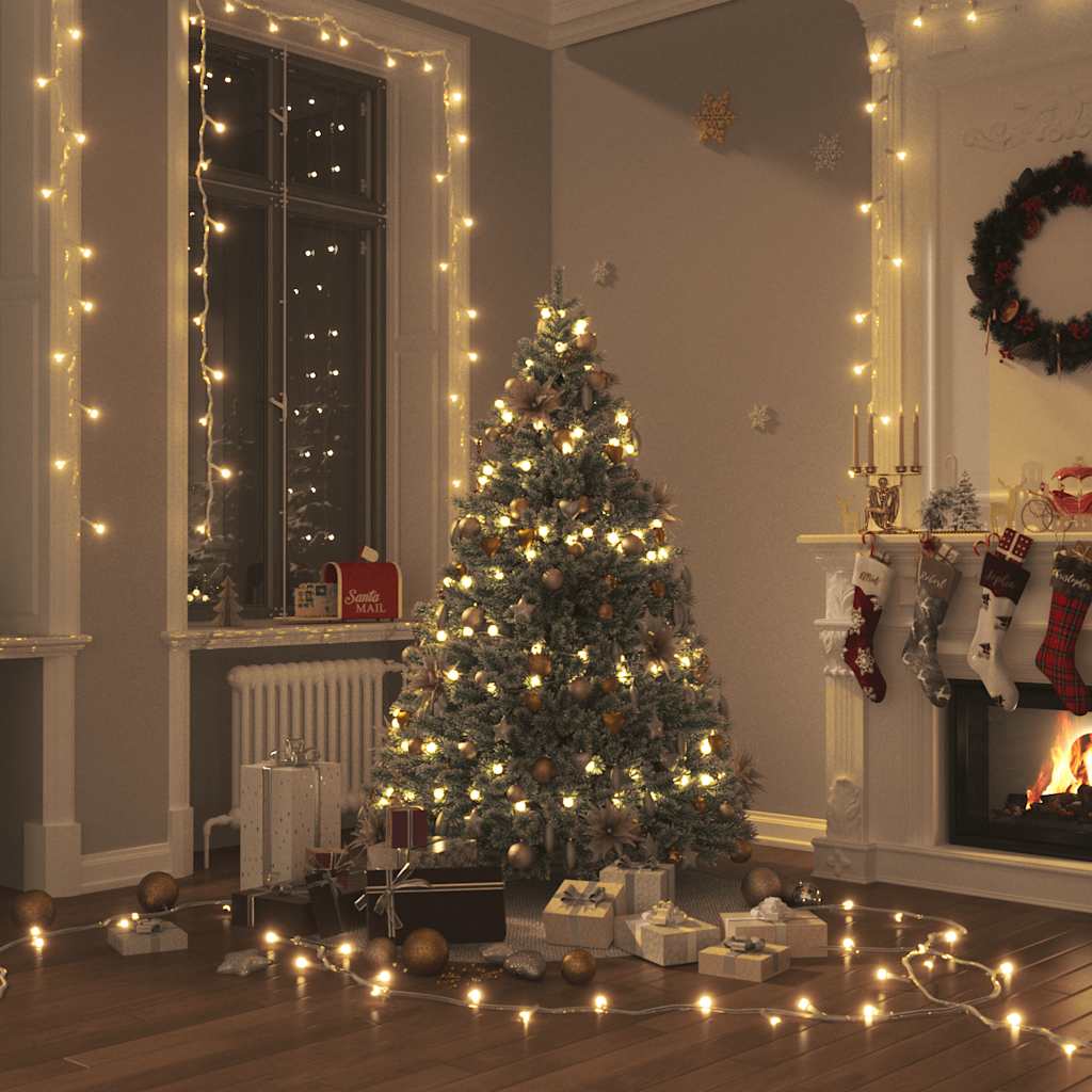 VidaXL Lichterkette mit 1000 LEDs, warmweiß, 100 m, PVC