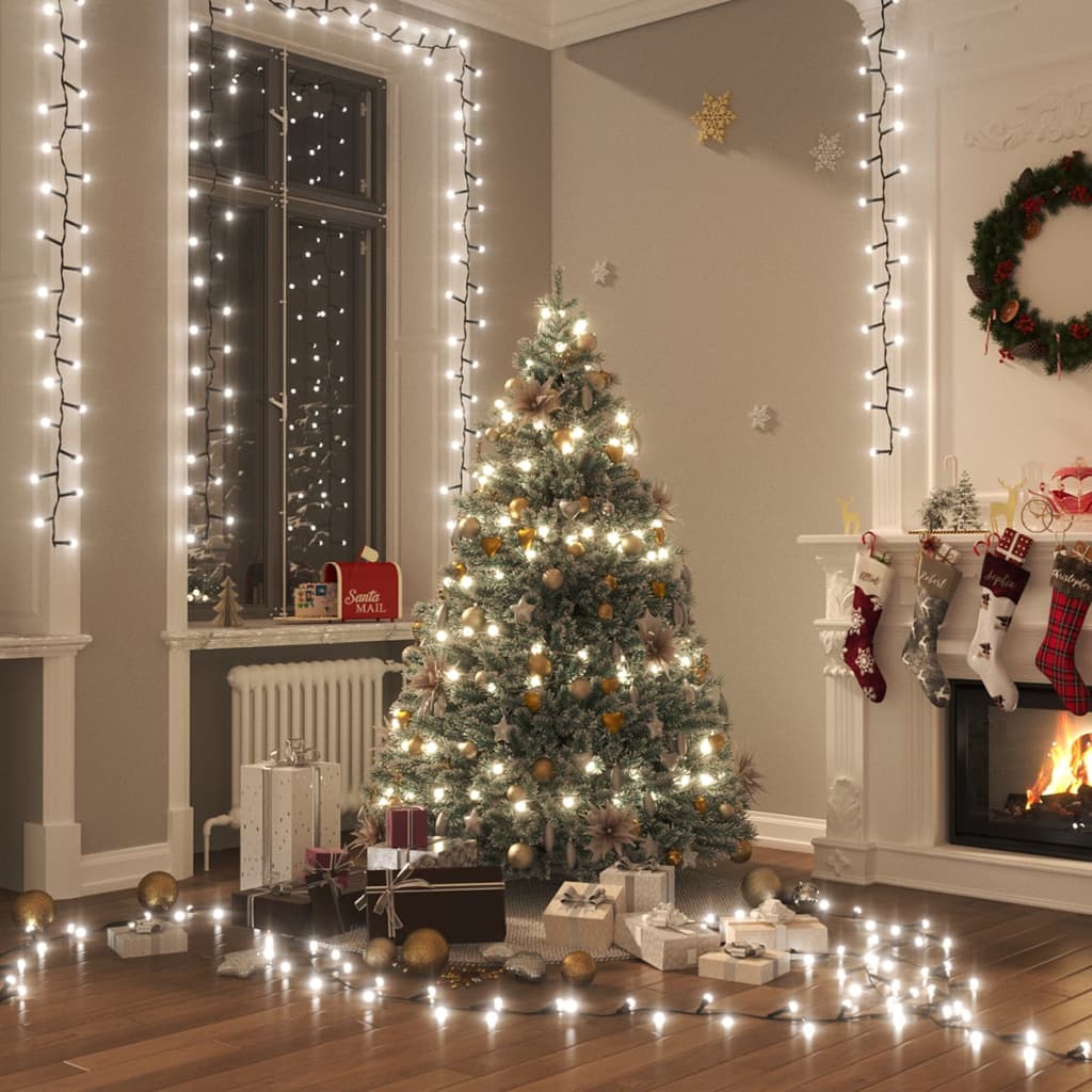 VidaXL Lichterkette kompakt mit 400 LEDs, 13 m, PVC, kaltweiß