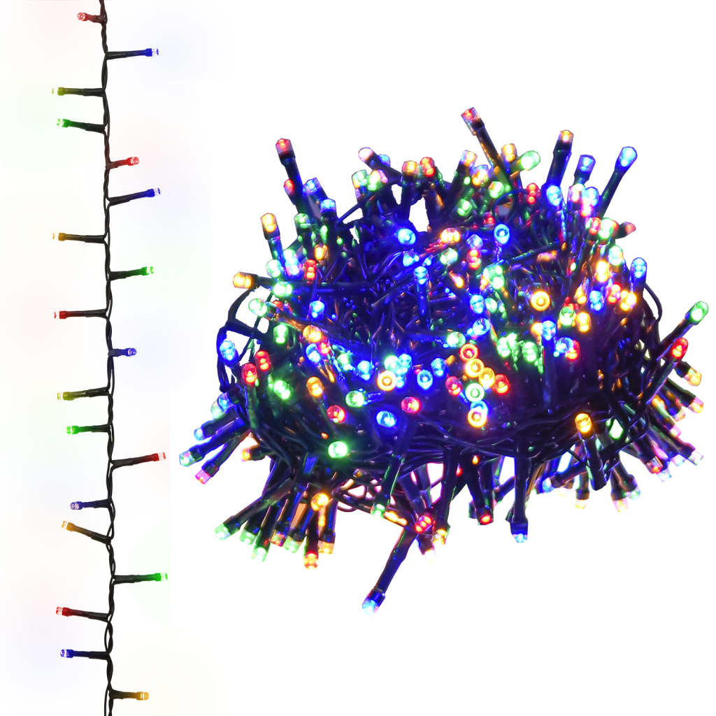 VidaXL Kompakte Lichterkette mit 2000 LEDs, mehrfarbig, 45 m PVC