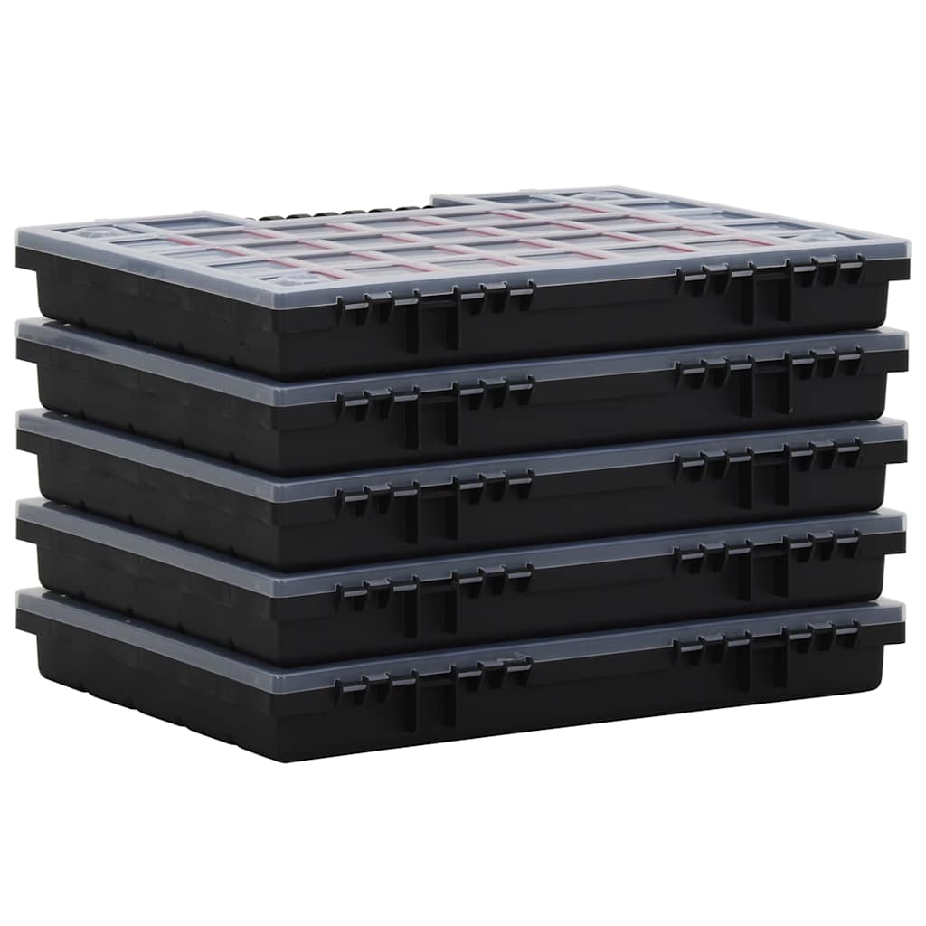 Vidaxl assortimentsdozen 5 st 40x30x5 cm polypropeen