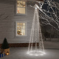 Vidaxl kerstboom met grondpin 310 led's koudwit 300 cm