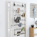 VidaXL Hängender Schuhständer 66x13x139 cm Silber