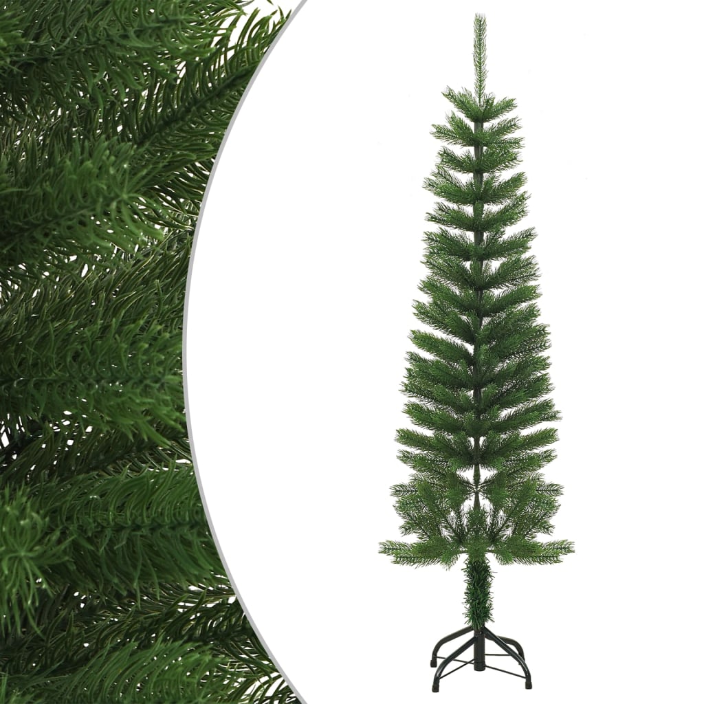 VidaXL Künstlicher Weihnachtsbaum mit Ständer, schmal, 150 cm, pro