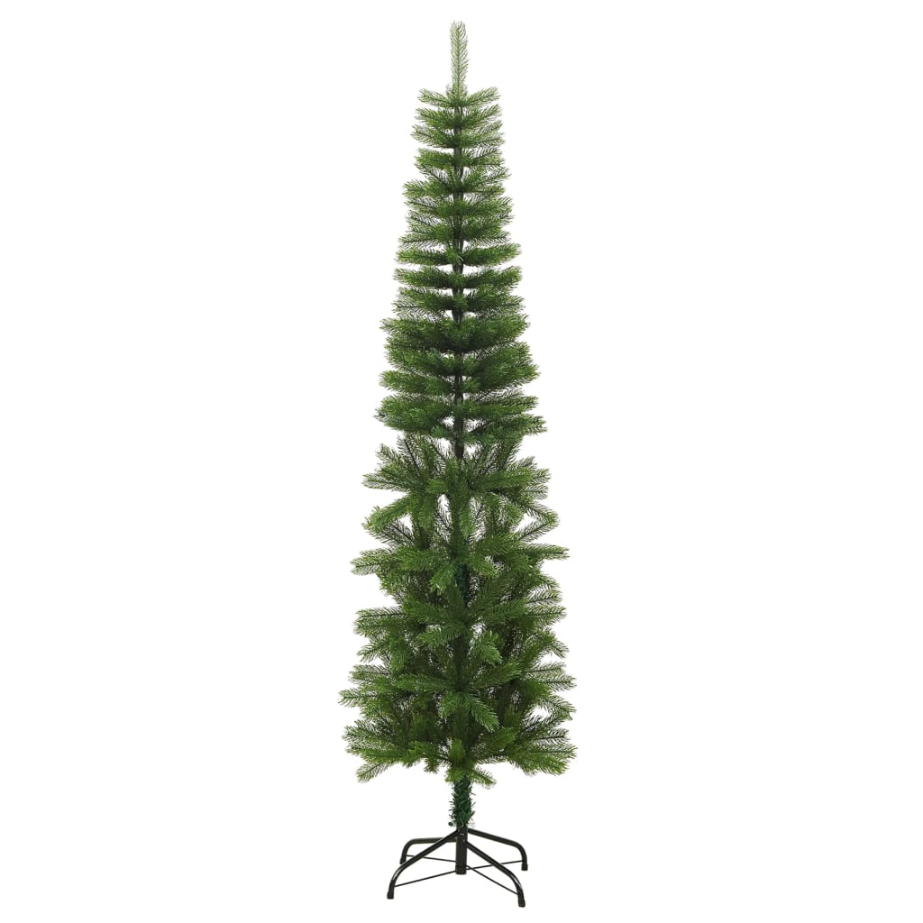 VidaXL Künstlicher Weihnachtsbaum mit Ständer, schmal, 210 cm, pro