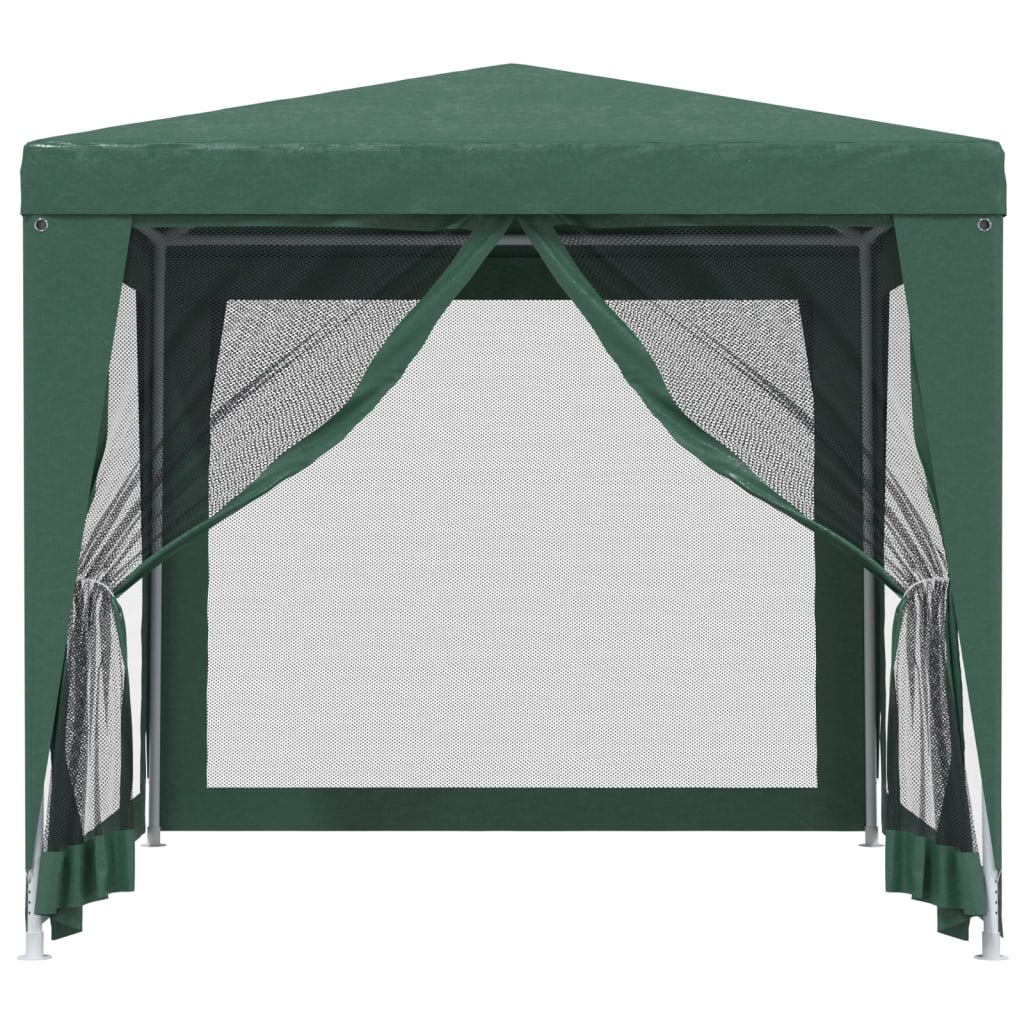 VIDAXL – Partytisch mit 4 Seitenwänden aus Netzgewebe, 2,5 x 2,5 m, HDPE, Grün