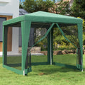 VIDAXL – Partytisch mit 4 Seitenwänden aus Netzgewebe, 2,5 x 2,5 m, HDPE, Grün