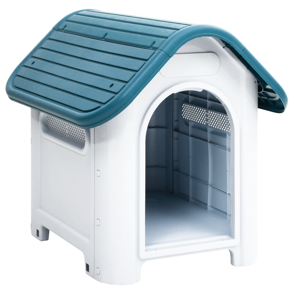 VidaXL Hunde-Loft 59x75x66 cm Polypropylenblau