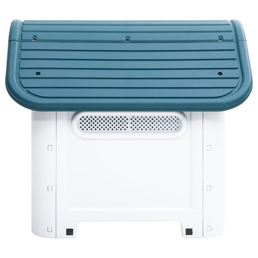 VidaXL Hunde-Loft 59x75x66 cm Polypropylenblau