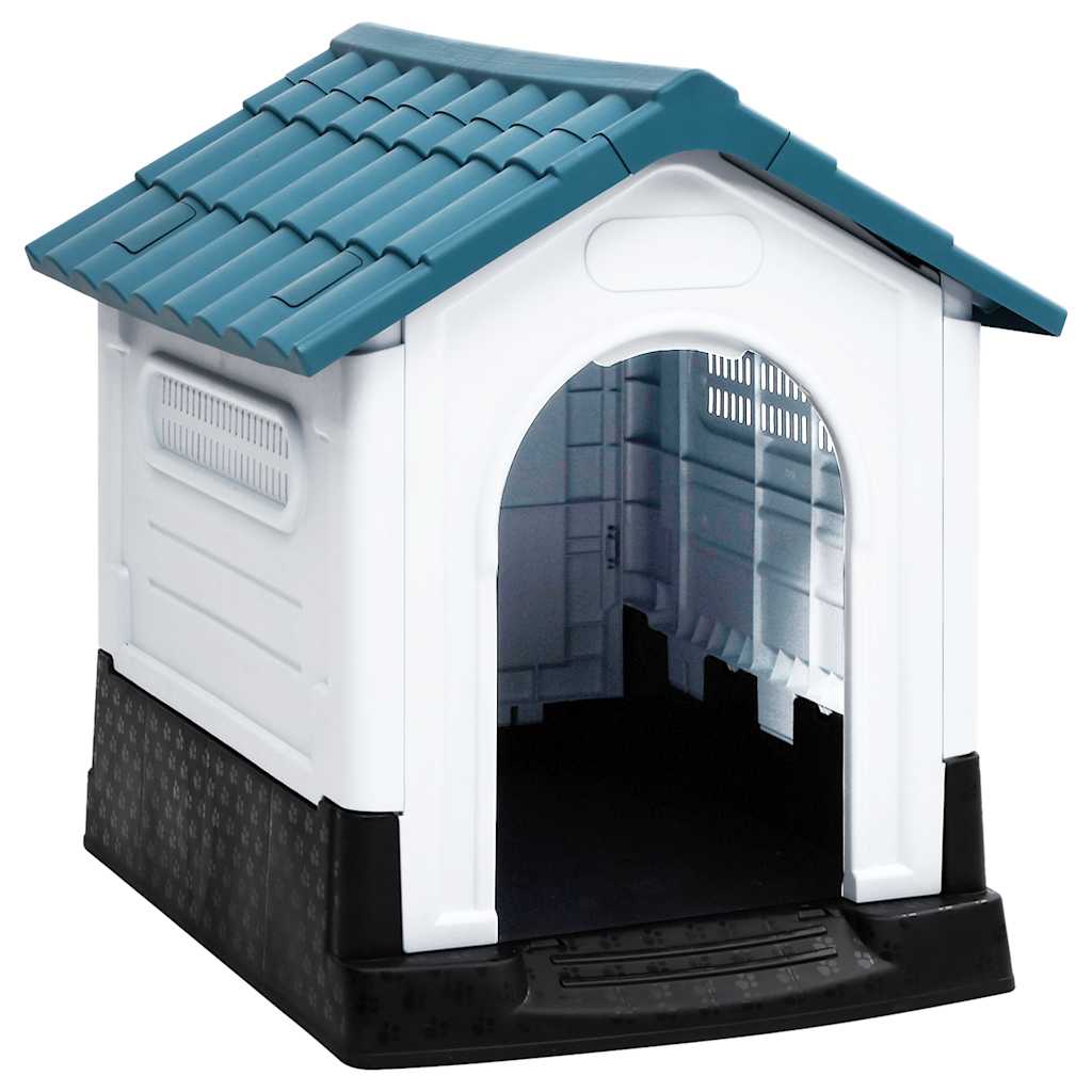 VidaXL Hunde-Loft 57x68x66 cm Polypropylenblau