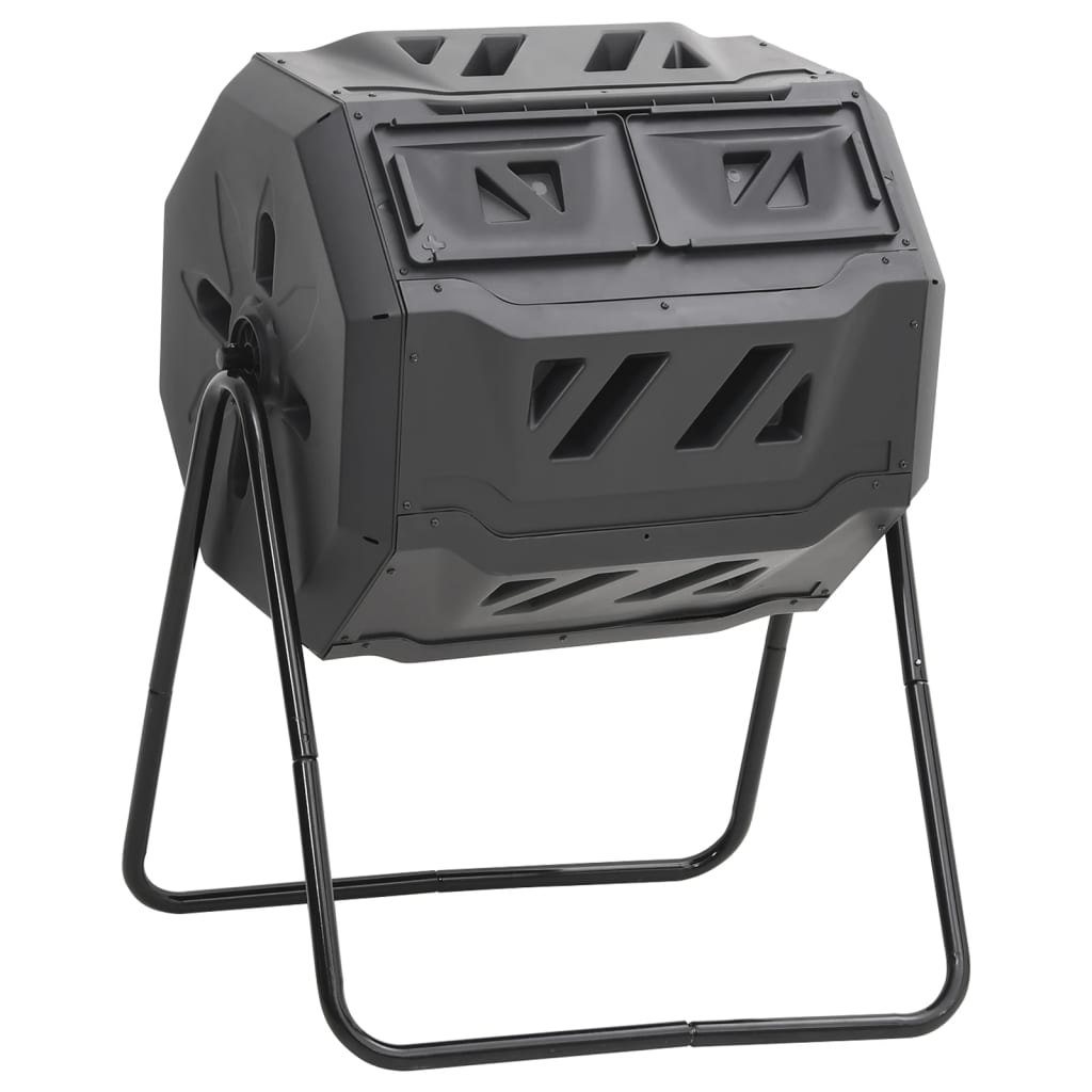 Vidaxxl -Kompost -Behälter 160 L 73x64x95 Schwarz