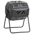 Vidaxxl -Kompost -Behälter 160 L 73x64x95 Schwarz