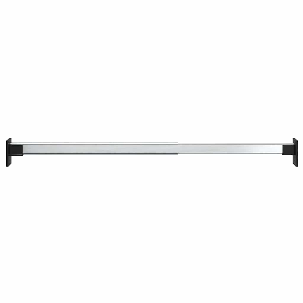 Vidaxl kledingroedes 4 st telescopisch 58-100 cm zilverkleurig