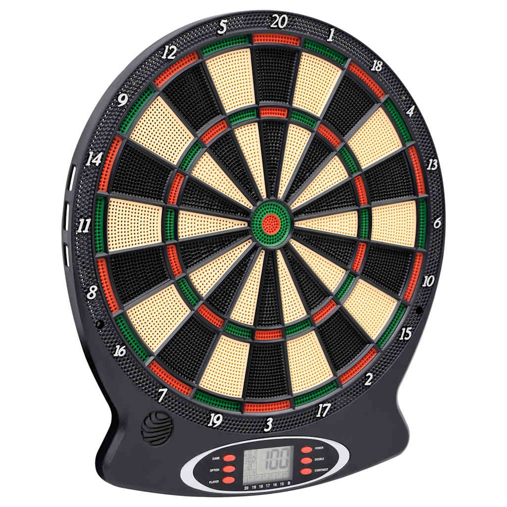VidaXL Elektrische Dartscheibe mit Darts, Polypropylen, Schwarz