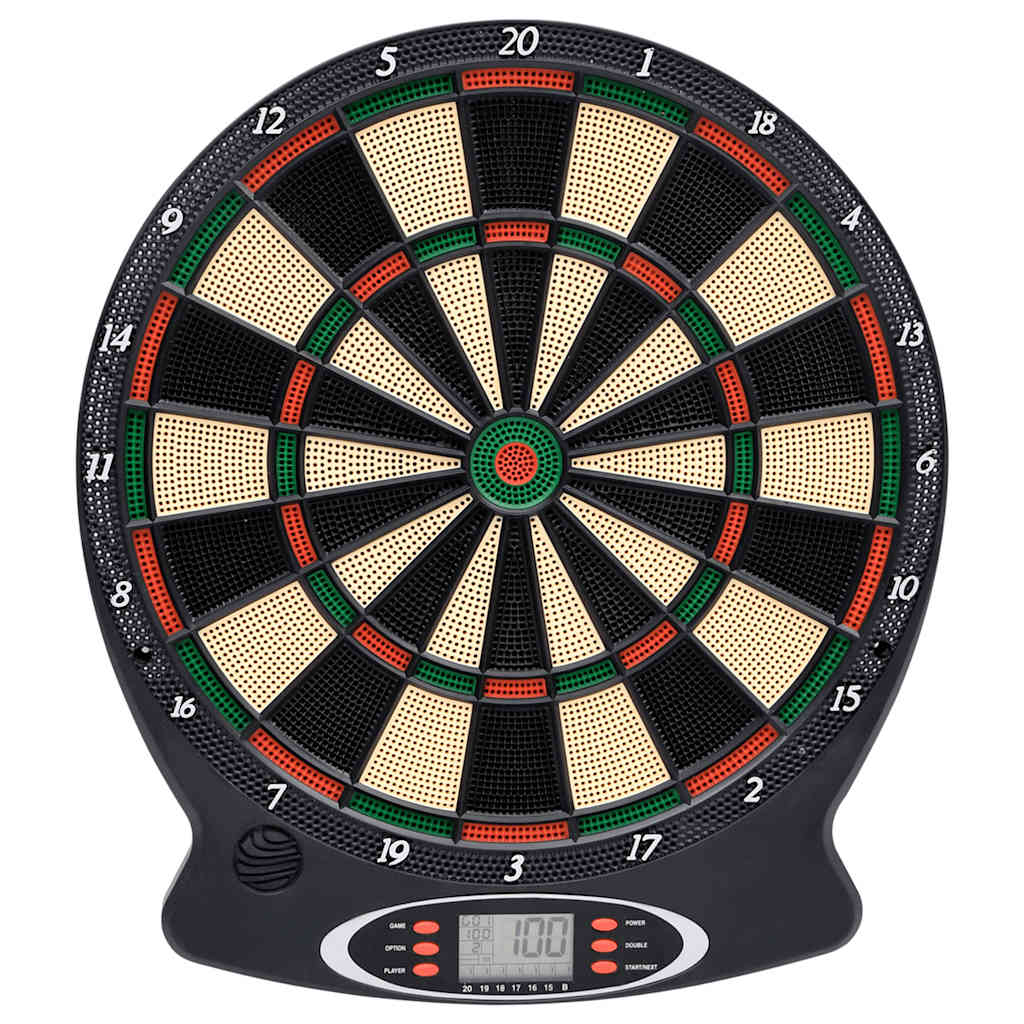 VidaXL Elektrische Dartscheibe mit Darts, Polypropylen, Schwarz