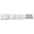 Vidaxl konijnenhok 504,5x80,5x71 cm gegalvaniseerd staal grijs