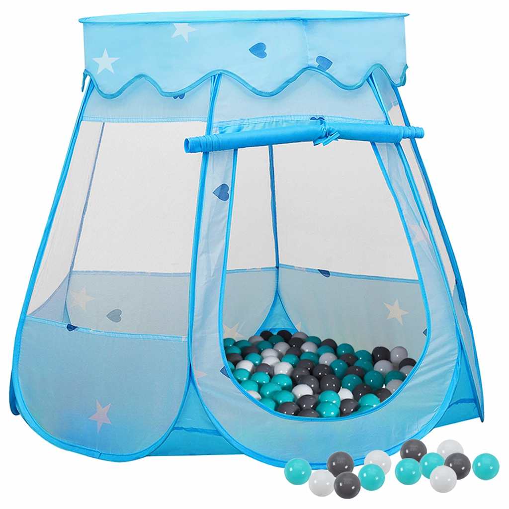 Vidaxl kinderspeeltent met 250 ballen 102x102x82 cm blauw