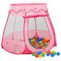 Vidaxl kinderspeeltent met 250 ballen 102x102x82 cm roze