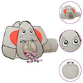 Vidaxl kinderspeeltent met 250 ballen olifant 174x86x101 cm grijs