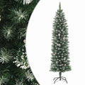 Vidaxl kunstkerstboom smal met standaard 210 cm pvc