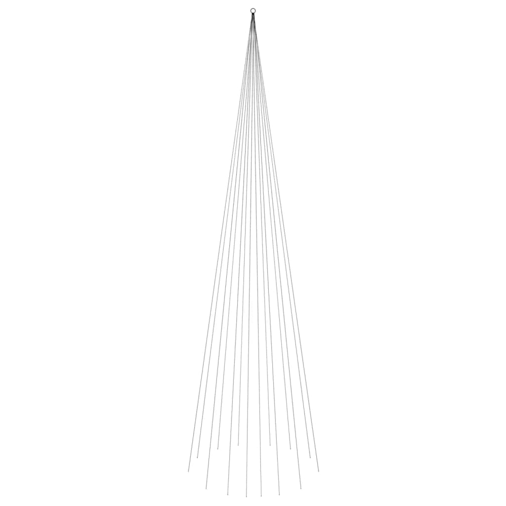 Vidaxl vlaggenmast kerstboom 1134 led's warmwit 800 cm