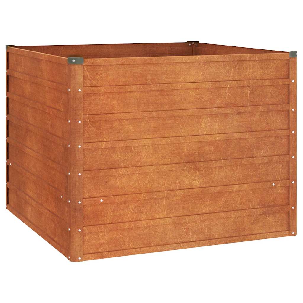 Vidaxx -Pflanzer erhöht 100x100x77 cm Cortenstahl Rusty