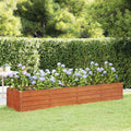 VIDAXL -Planzer eingefügt 320x80x45 cm Cortenstahl rosty