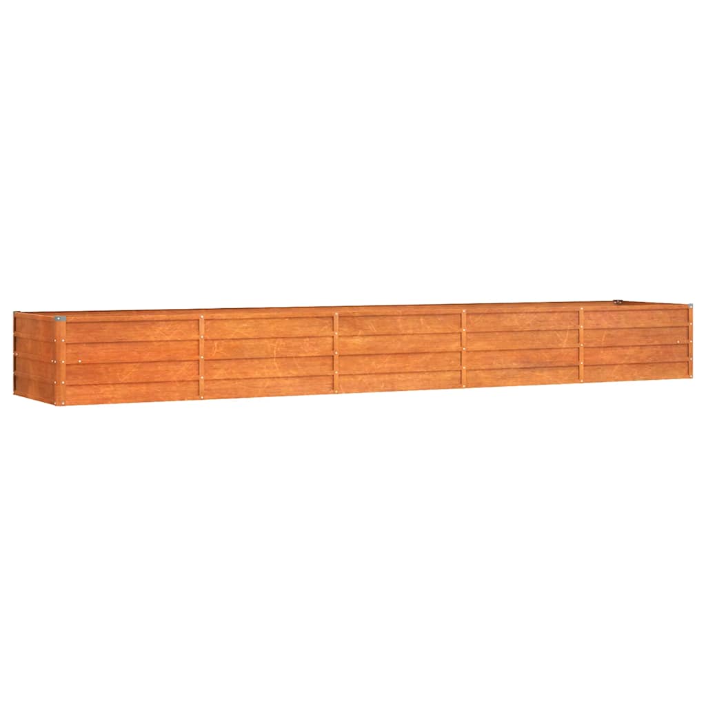 Vidaxl plantenbak verhoogd 400x80x45 cm cortenstaal roestig
