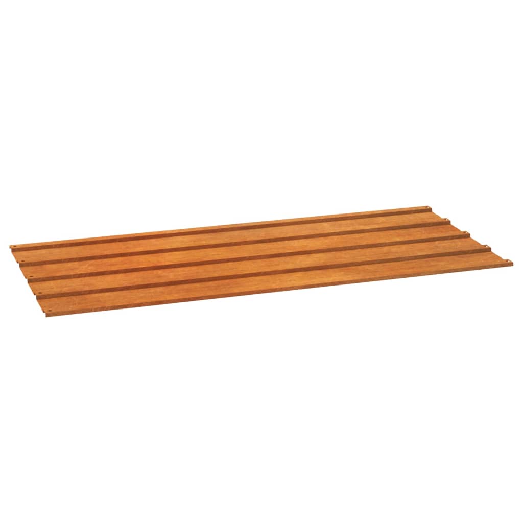 VIDAXL -Dachplatten 12 Stück 100x44 cm Cortenstahl rosa
