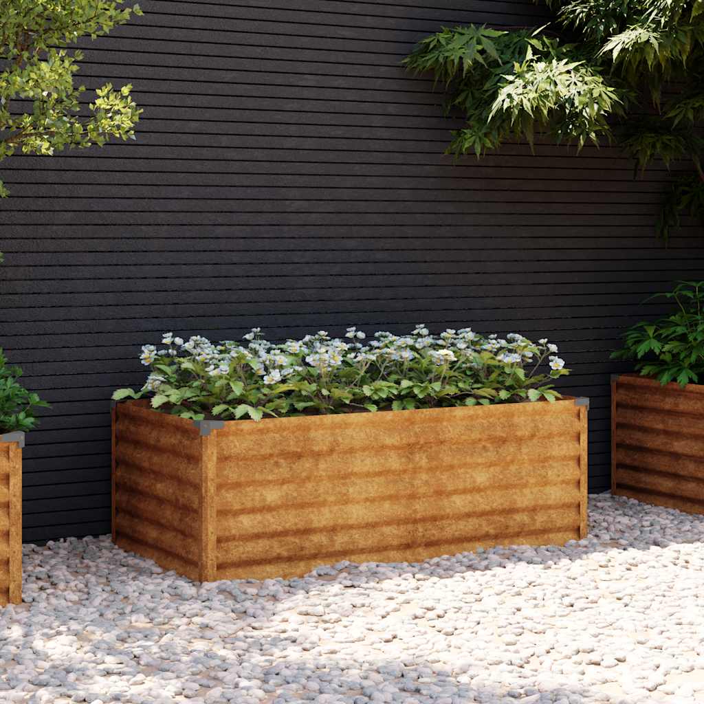VidaXL Hochbeet 100x50x36 cm Cortenstahl