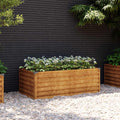 VidaXL Hochbeet 100x50x36 cm Cortenstahl