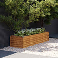 Vidaxl verhoogde tuinbak 194x50x36 cm cortenstaal