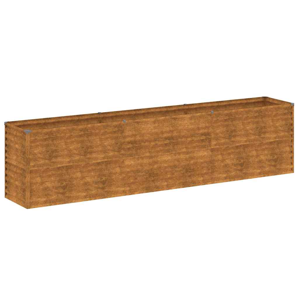 Vidaxl verhoogde tuinbak 291x50x69 cm cortenstaal