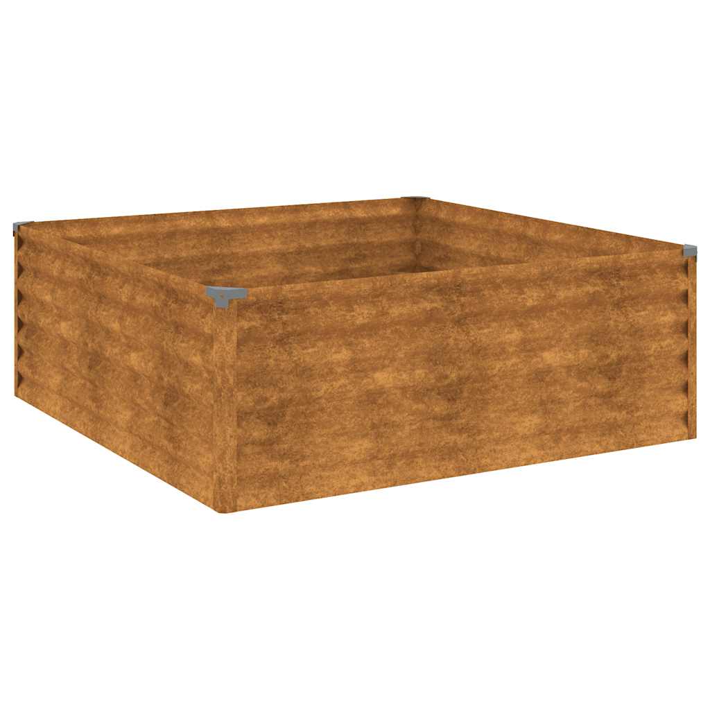 VidaXL -Pflanzer erhöht 100x100x36 cm Cortenstahl