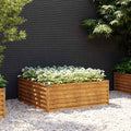 VidaXL -Pflanzer erhöht 100x100x36 cm Cortenstahl