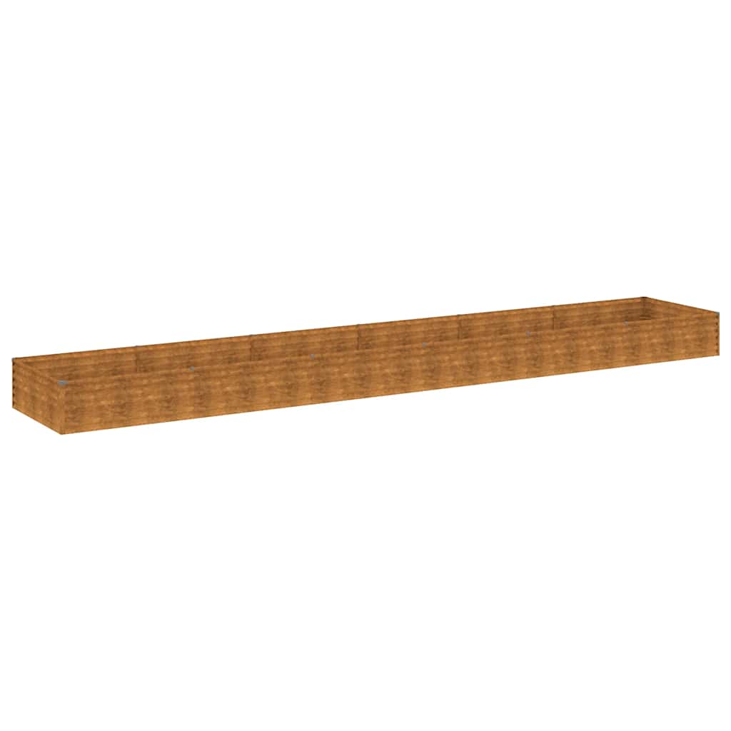 VIDAXL -Planzer Höhe 579x100x36 cm Cortenstahl