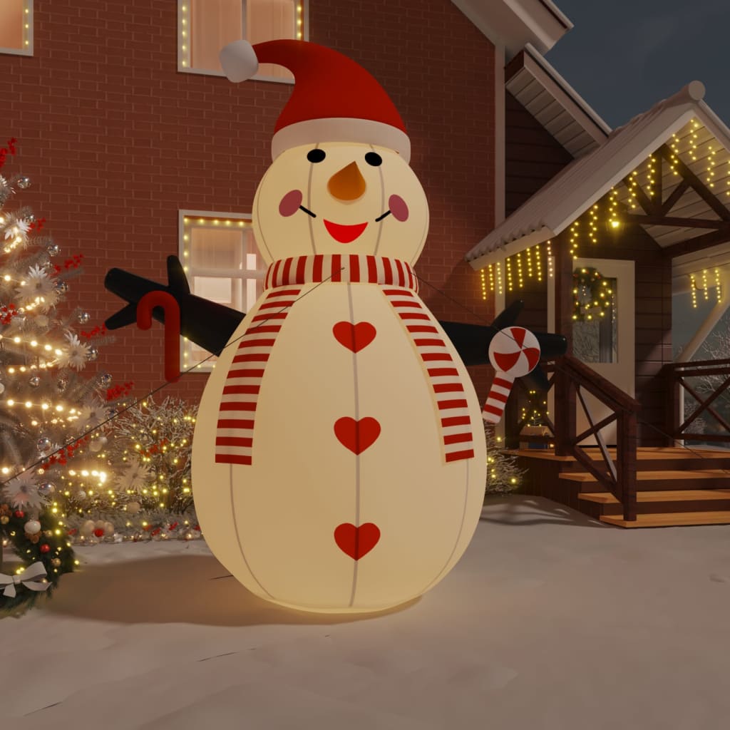 VidaXL aufblasbarer Schneemann mit LED-Beleuchtung 460 cm