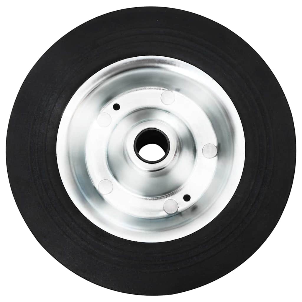 Vidaxl wiel voor stuurwiel ø20x5 cm massief rubber en staal