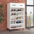 VIDAXL -Schuhschrank 60x35x105 cm ordentliches Holz weiß