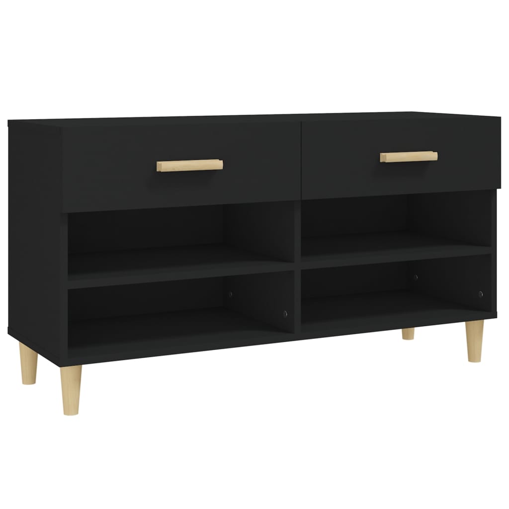 Vidaxx Schuhschrank 102x35x55 cm eigentiertes Holzschwarz