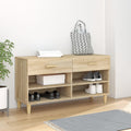VIDAXL -Schuhschrank 102x35x55 cm richtig Holz Sonoma Eiche gefärbt
