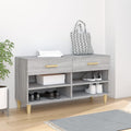 Vidaxx Schuhschrank 102x35x55 cm propertytiertes Holzgrau Sonoma Eiche Farbe