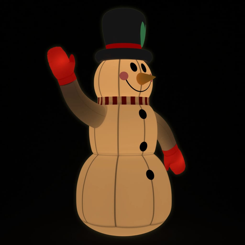 VidaXL aufblasbarer Schneemann mit LED-Beleuchtung, 300 cm