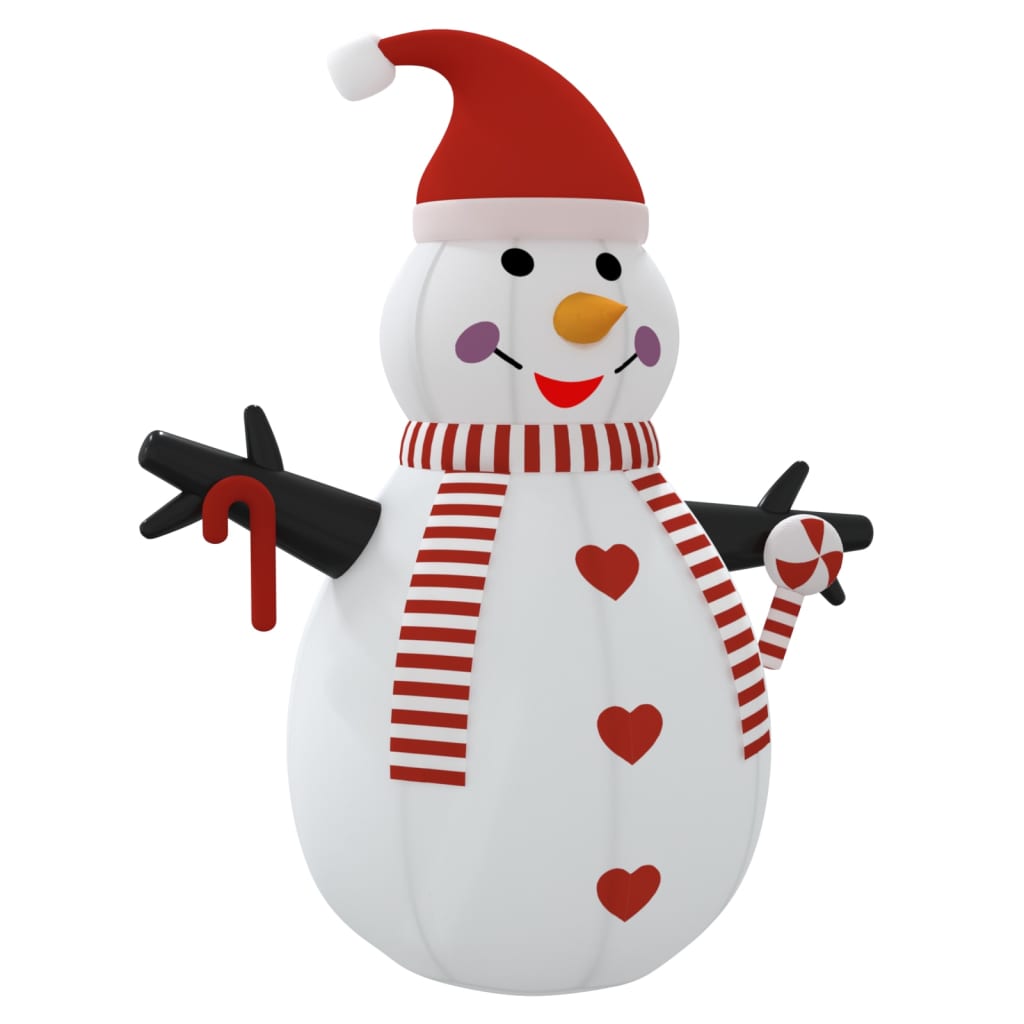 VidaXL aufblasbarer Schneemann mit LED-Beleuchtung, 250 cm