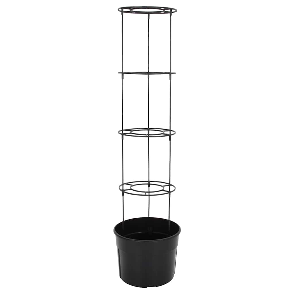 Vidaxl tomatenkweekpot ø39x150 cm polypropeen antracietkleurig