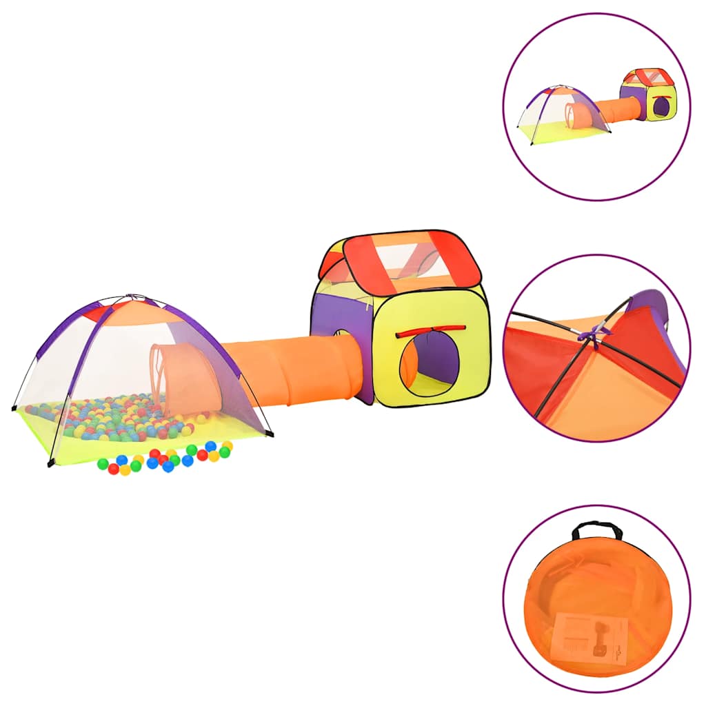 VidaXL Kinderspielzelt 338x123x111 cm Mehrfarbig