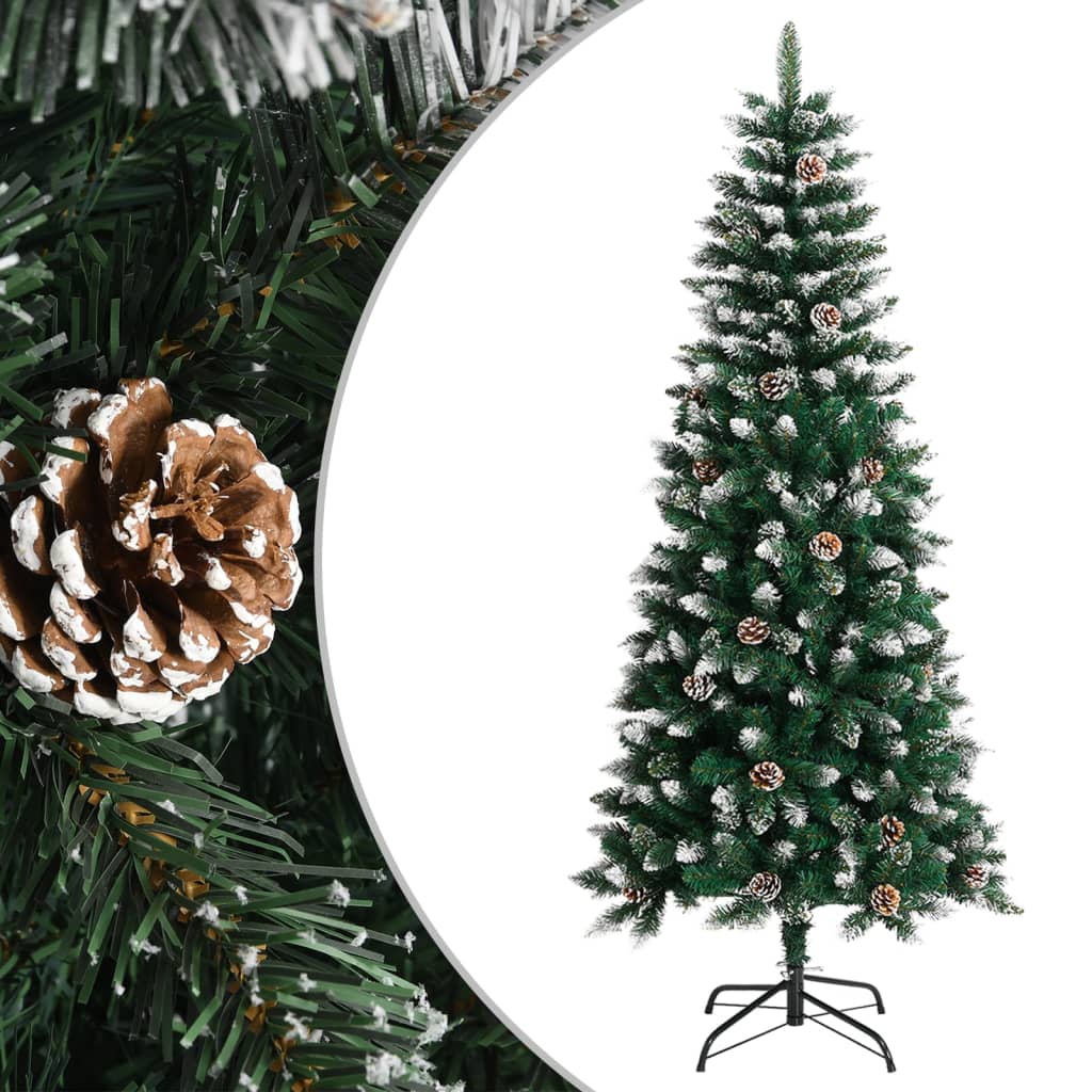 VidaXL Künstlicher Weihnachtsbaum mit Ständer, 150 cm, PVC, Grün