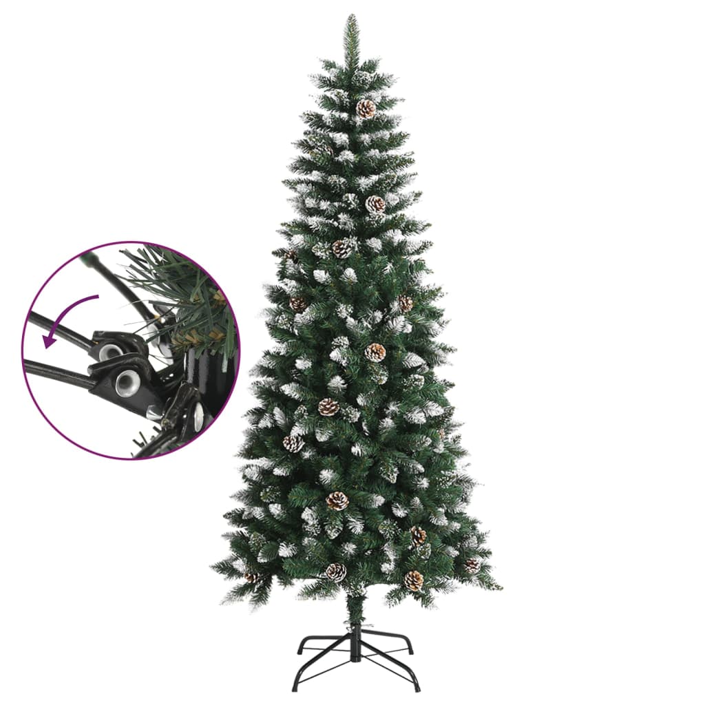 VidaXL Künstlicher Weihnachtsbaum mit Ständer, 150 cm, PVC, Grün