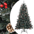 Vidaxl kunstkerstboom met standaard 120 cm pvc groen